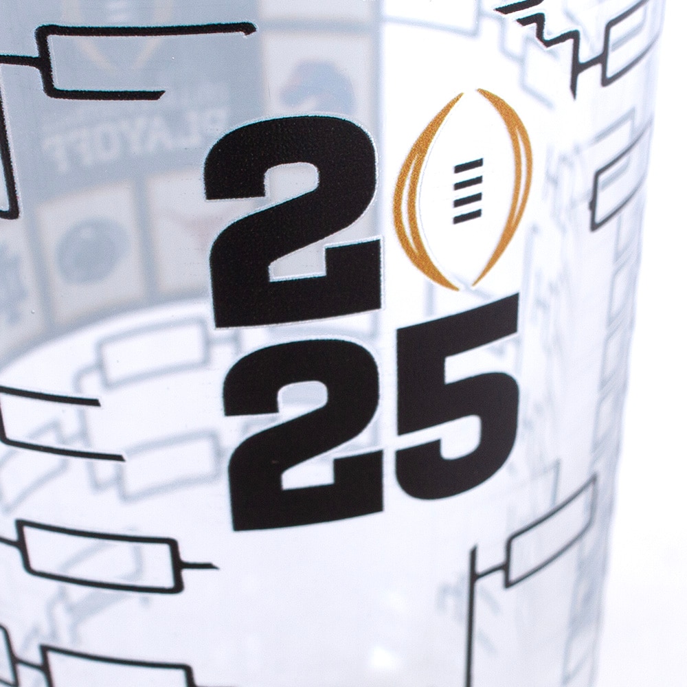 Playoffs, Logo Brand, Shots & Pints, Glass, Home & Auto, Football, Post Season, 2025 College Football, 12 Team logos, 16 ounce, 918382